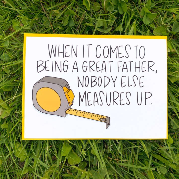 Carta per la Festa del Papà "Misura" di StoneDonut Design per la vendita all'ingrosso da parte di Stone Donut Design, LLC