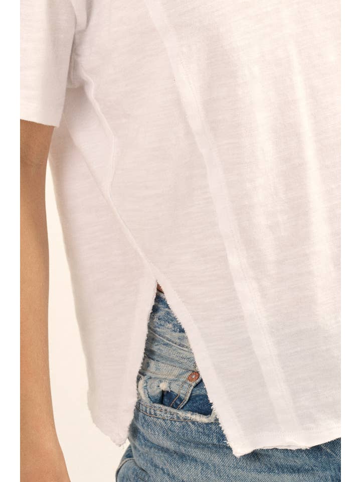 Promesa USA - Wholesale Knit top – Women's - Easy Fit Mineral-Wash Exposed Seam Slub Knit Tee12