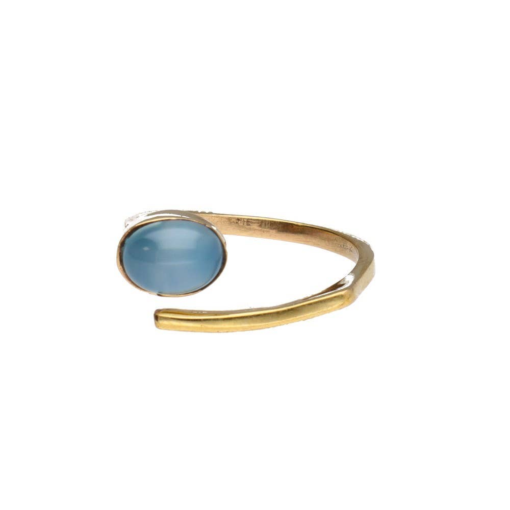 Vives de la Cortada S.L - Wholesale Cocktail/Statement Ring - Adjustable bronze with Random Mineral 1-1-7