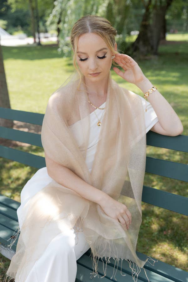 SAACHI - Vente Écharpe – femme - Écharpe Silk Glimmer34