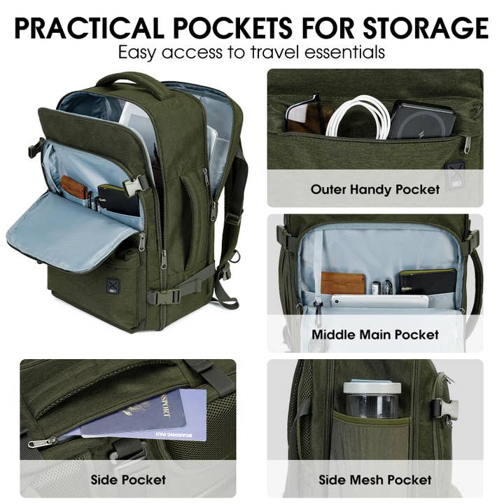 wandf - Wholesale Backpack - Unisex - Laptop Backpack 17 Inch with Wet Pocket For Spirit Airlines28