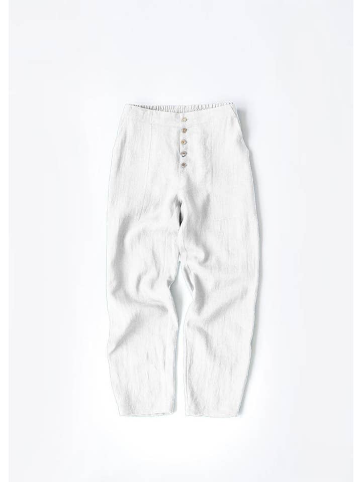 Chicto - Vente Pantalon – femme - Pantalon décontracté ample en coton et lin