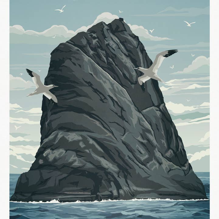 Printagonist – wholesale Poster – Boreray Travel Poster - St Kilda archipelago - Scotland1
