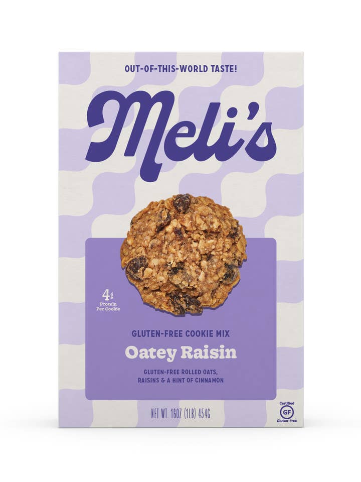 Oatey Raisin Cookie Mix for wholesale by Meli's Cookies