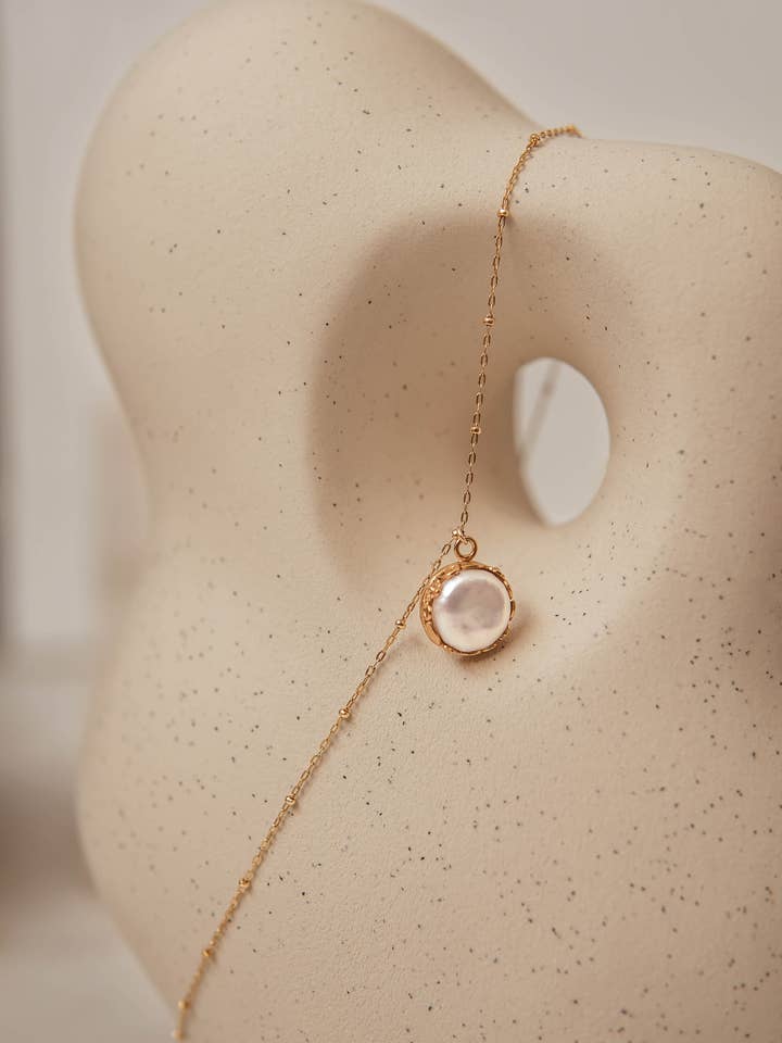 Alya Pearl Necklace for wholesale by Katy Faye