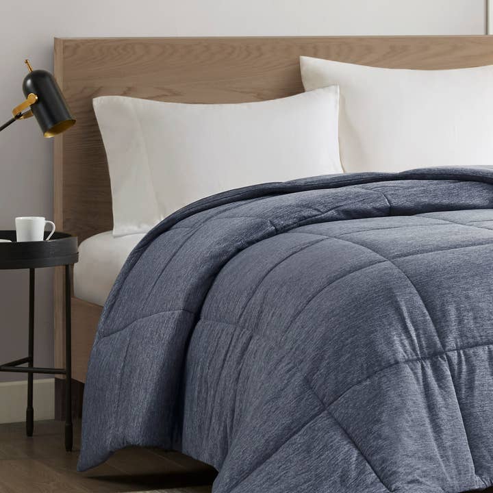 Olliix - Wholesale Down Comforter - Oversized Jersey Knit Down Alternative Comforter, Navy4