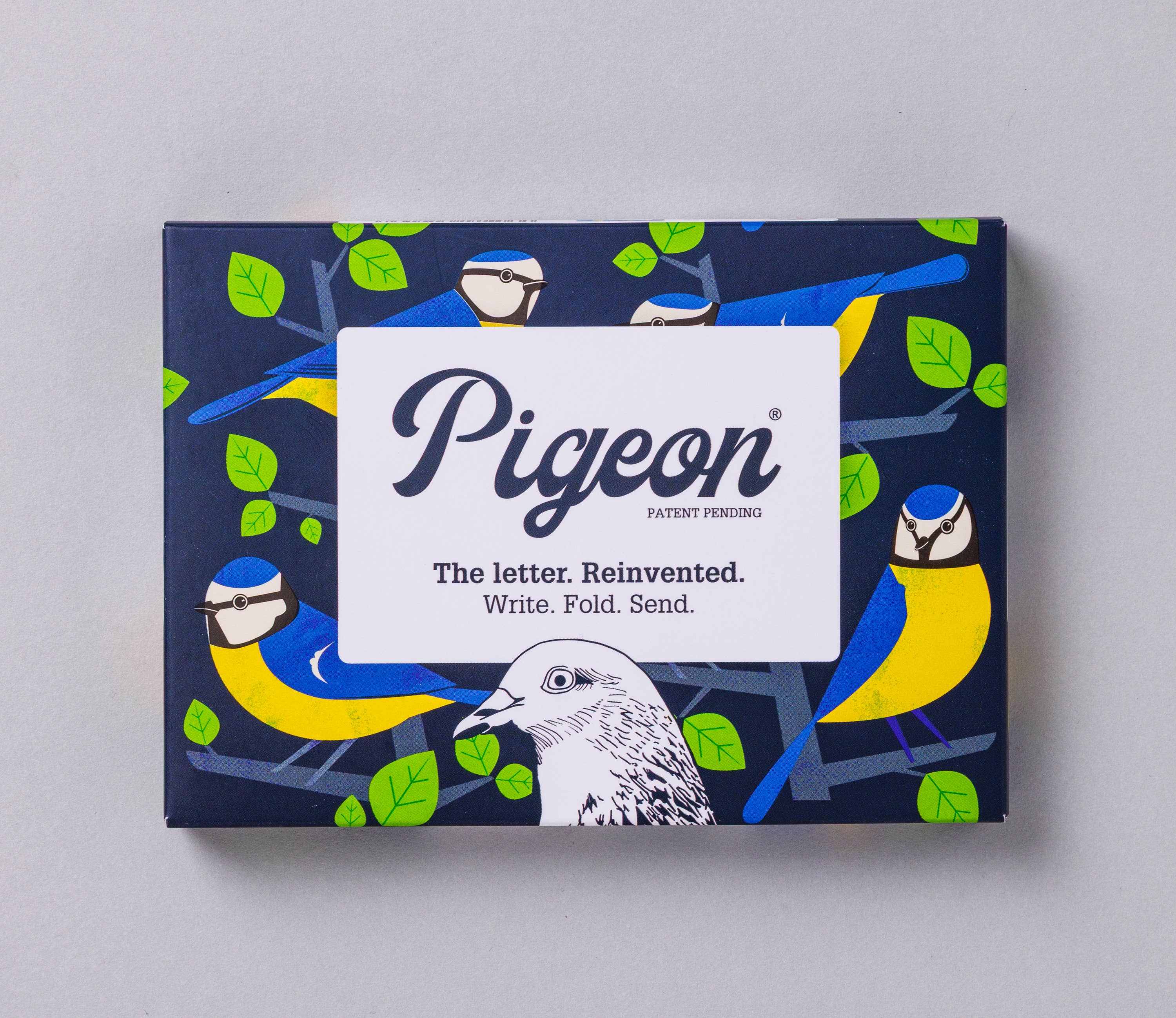 pigeonposted - Wholesale Stationery/Notecard Set - Dawn Chorus Pigeon Folding Letter Set – pack of 6 letters