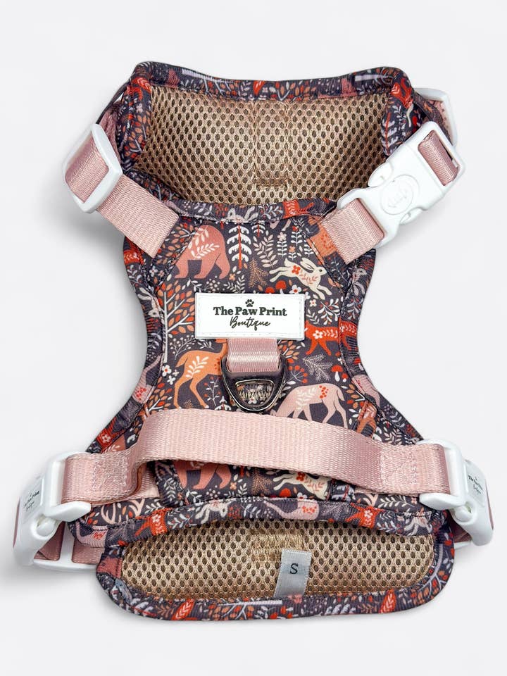 Woodland Wilderness Adventure Paws Harness for wholesale by The Paw Print Boutique
