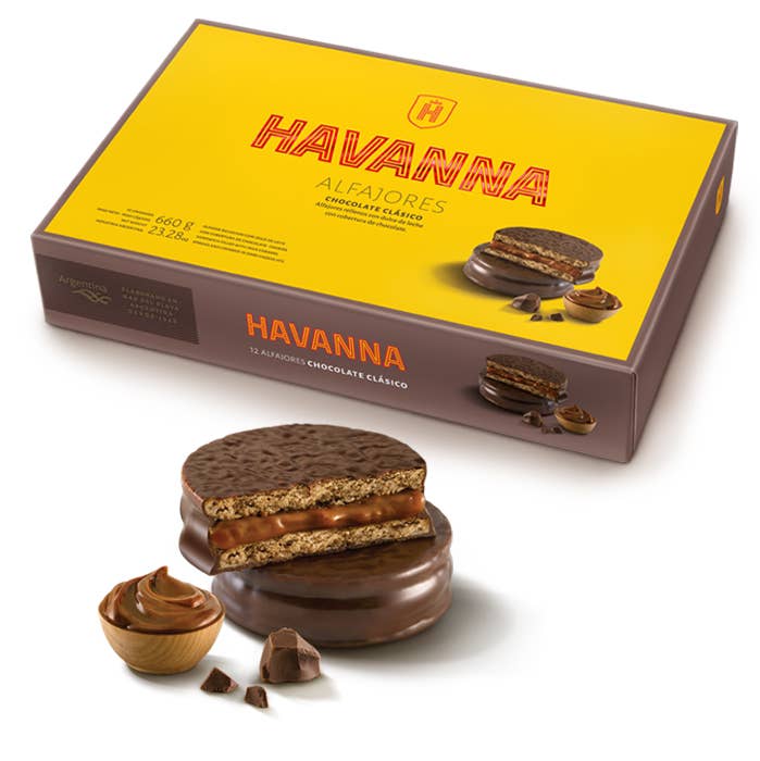 Premium Brand - Wholesale Cookie - Havanna | Chocolate Alfajores | 12 units | 660 grams