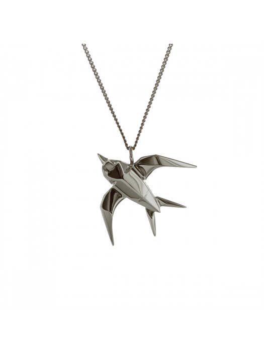 Swallow Long Necklace for wholesale by Origami Jewellery