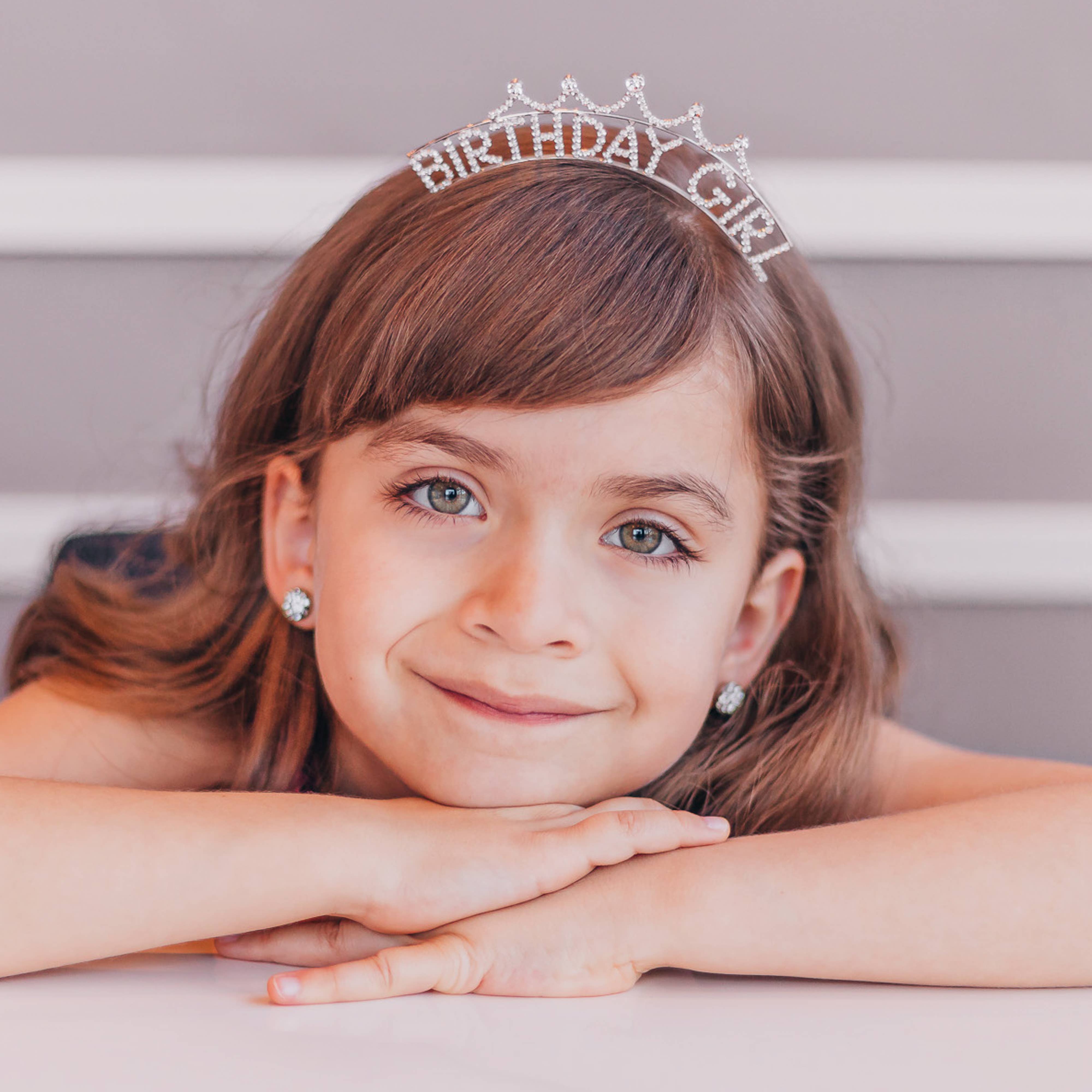 Frog Sac - Wholesale Tiara - Kids - Happy Birthday Headband - Sparkle Rhinestone Crowns Tiaras6