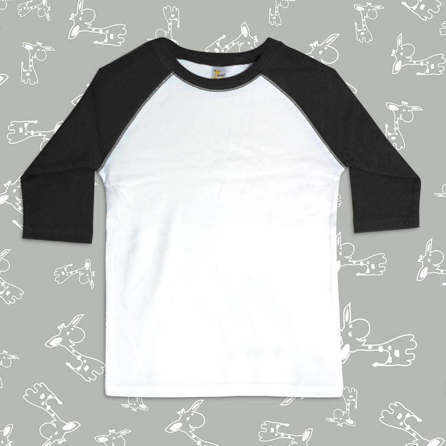 Laughing Giraffe - Wholesale T-Shirt - Baby - Laughing Giraffe Cotton Blank Baby Raglan Baseball T-Shirt0