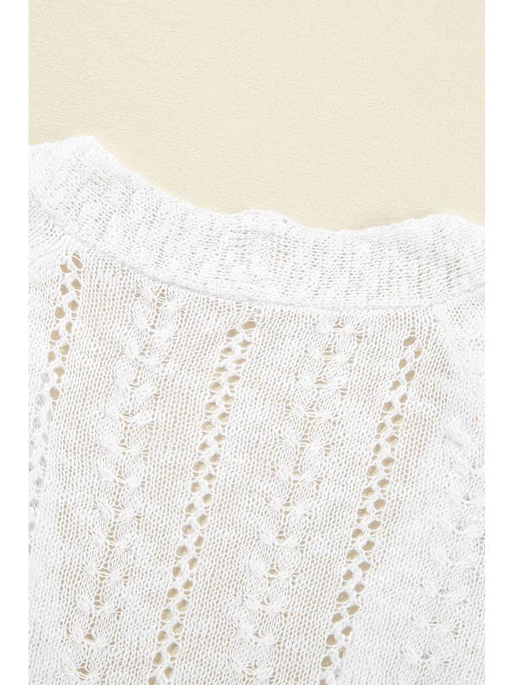 LiveFashionWay - Wholesale Cardigan - Women's - Solid Open Knit Cardigan9