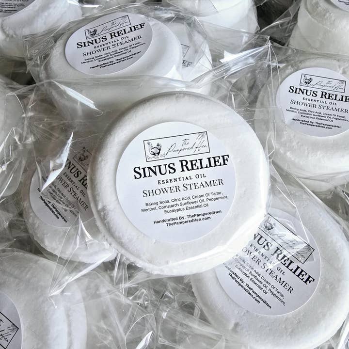 SINUS RELIEF Shower Steamer for wholesale by The Pampered Hen