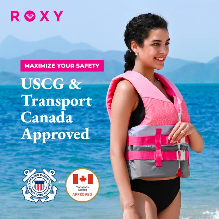Sixale - Wholesale Life Jackets - Kids & Baby - ROXY USCG Approved Women’s Life Vest for Boating, Fishing & Kayaking2