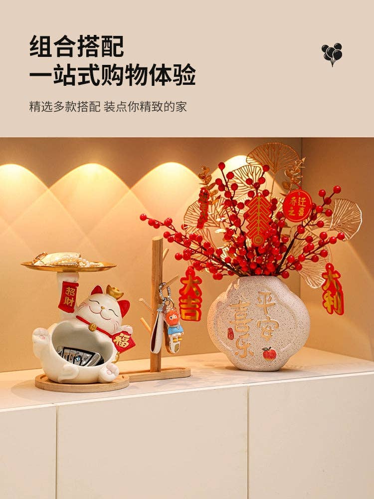 La Bella Monte - Wholesale Decorative Tabletop Object - Lucky Cat Hallway Key Storage Home Holiday Décor2