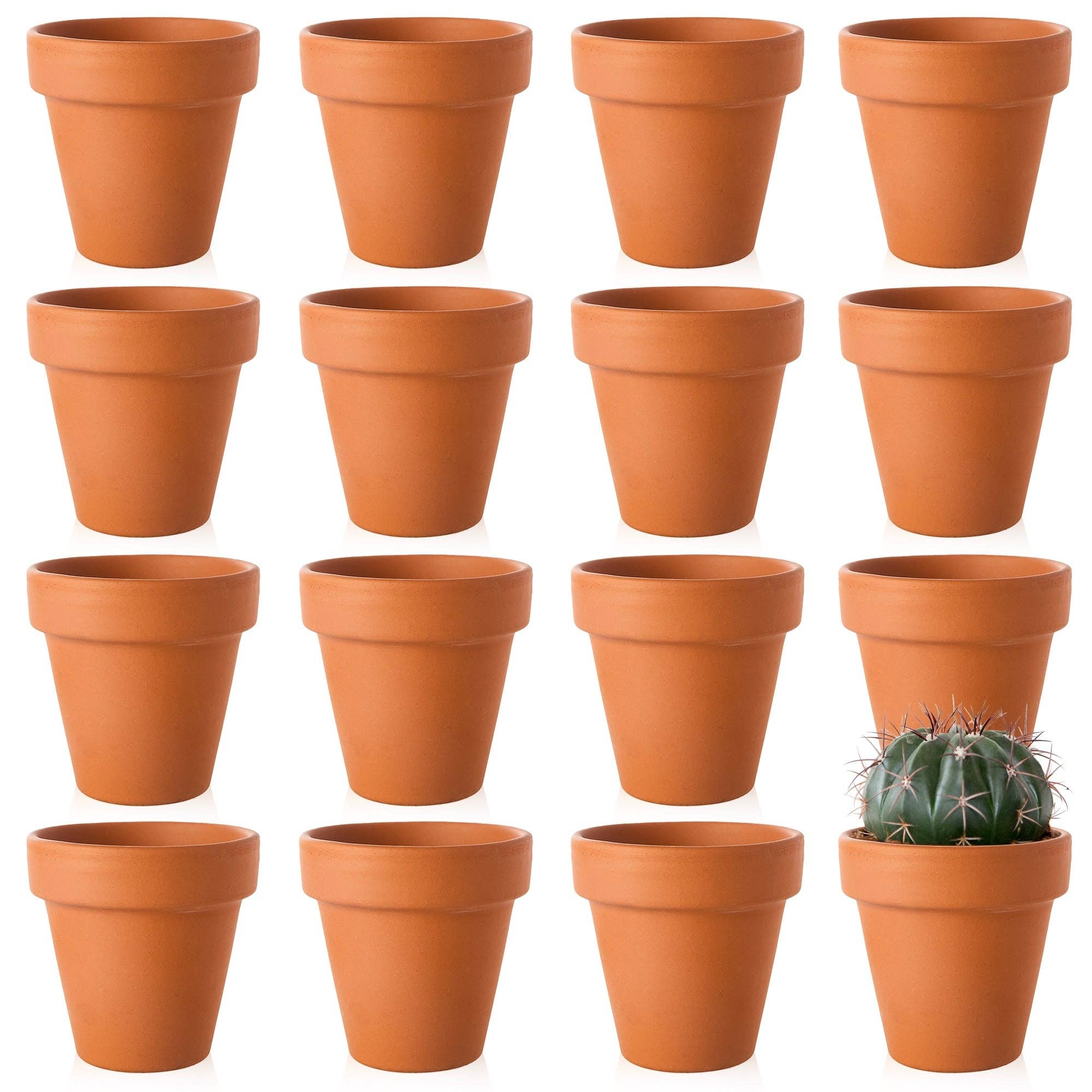 Jara Trading – wholesale Plant pot – Small Clay Terracotta Plant Pots - 16 Pack8
