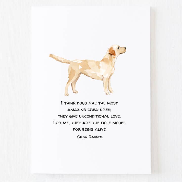 Amazing Dog Greeting Card - Note Card for Dog Lover for wholesale by Mac and Mo Studio - Luxury Stationery and Greeting Cards