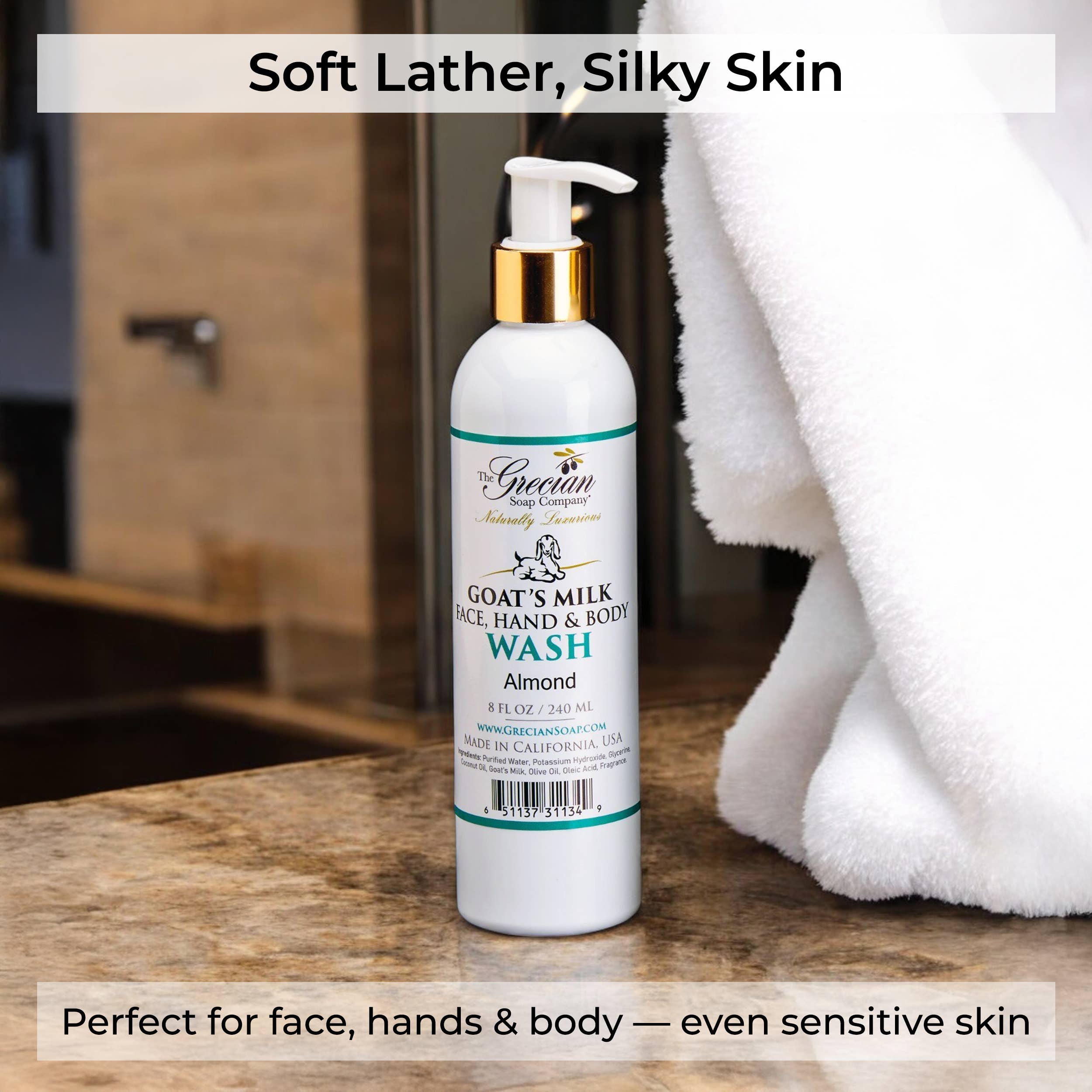 The Grecian Soap Company - Wholesale Body Wash/Shower Gel - Goat Milk Soap Natural Body Wash - Handmade Soap0