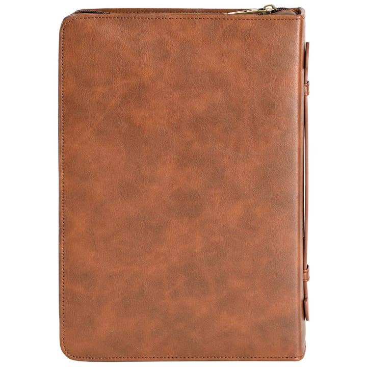 Magnolia - Wholesale Bible cover - White Dove Bible Cover Classic Cross Brown XL1