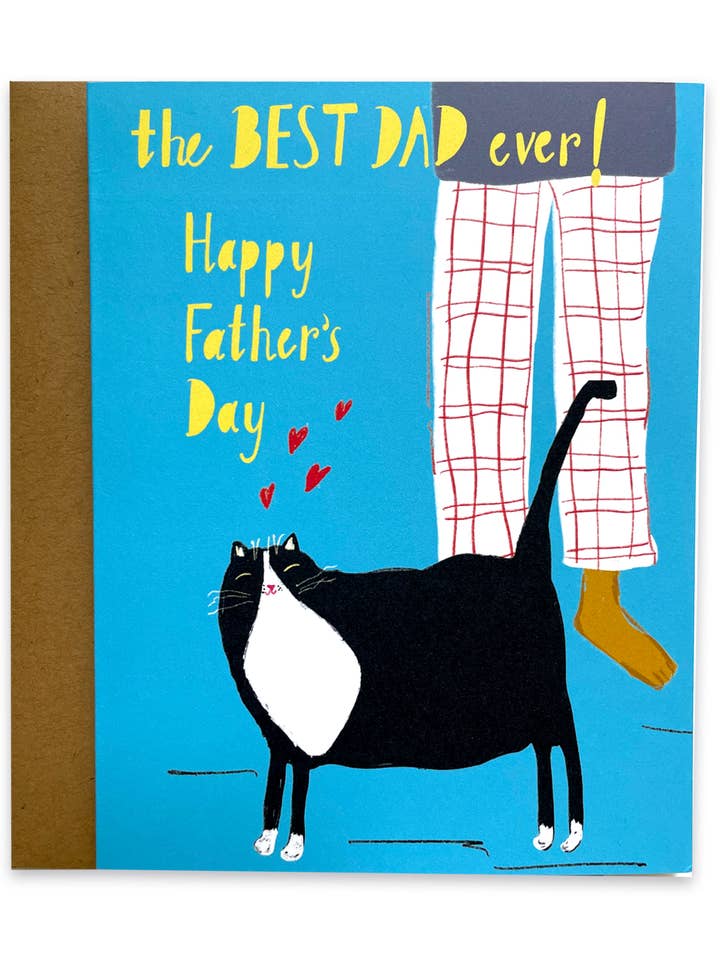 Tarjeta del Día del Padre - Dile a papá lo purr-fecto que es para venta al por mayor de LadooLadoo