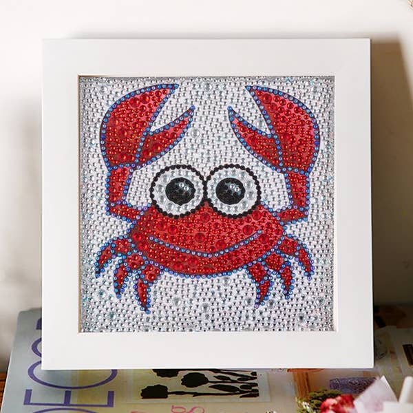 Crab DIY Diamond Painting Kid's Kit for wholesale by Diamond Brands
