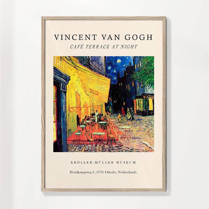 Artesta – Großhandel Poster – Ausstellung Café-Terrasse bei Nacht - Van Gogh 10