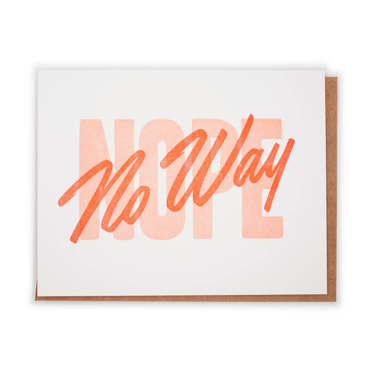 No Way Nope for wholesale by Ordinary Day Press