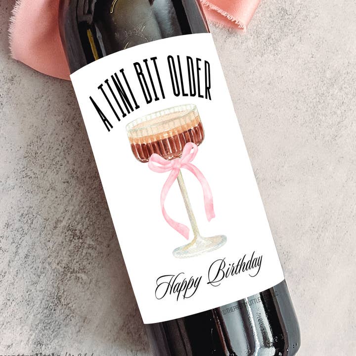 A Tini Bit Older | Espresso Martini | Birthday Gift for wholesale by the pretty little mess