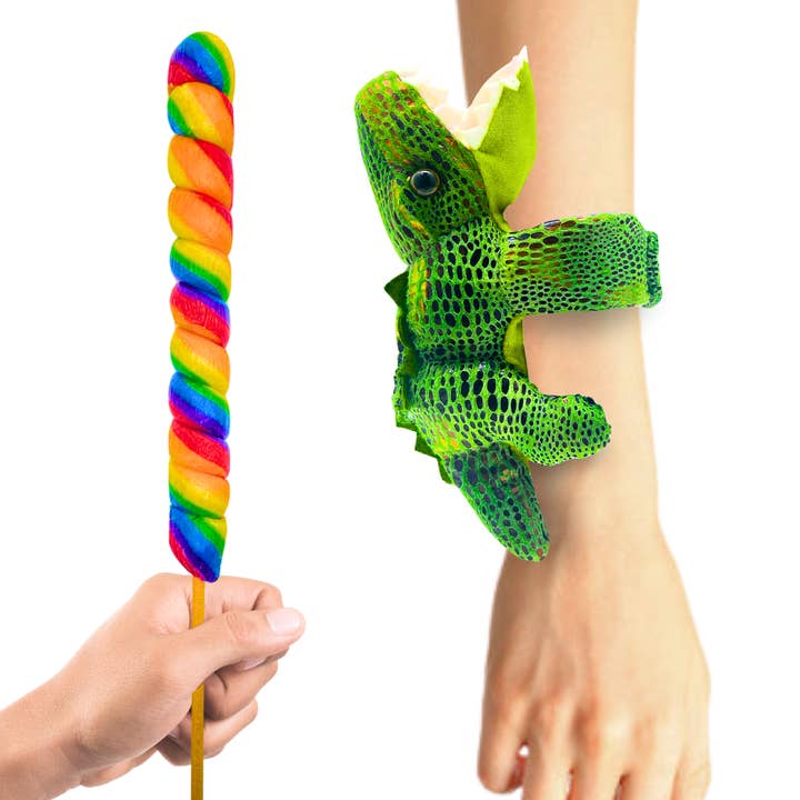 Dare Online LLC - Wholesale Lollipop - Gator Slap Bracelet With Lollipop