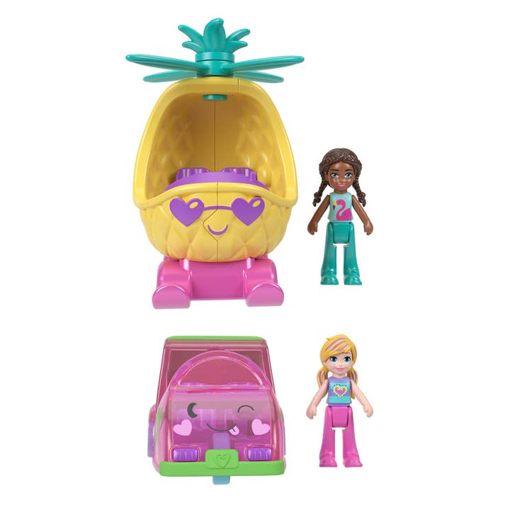 Toysmith - Wholesale Toy Set - Kids - Mattel Polly Pocket Pollyville Cars 2-Pack