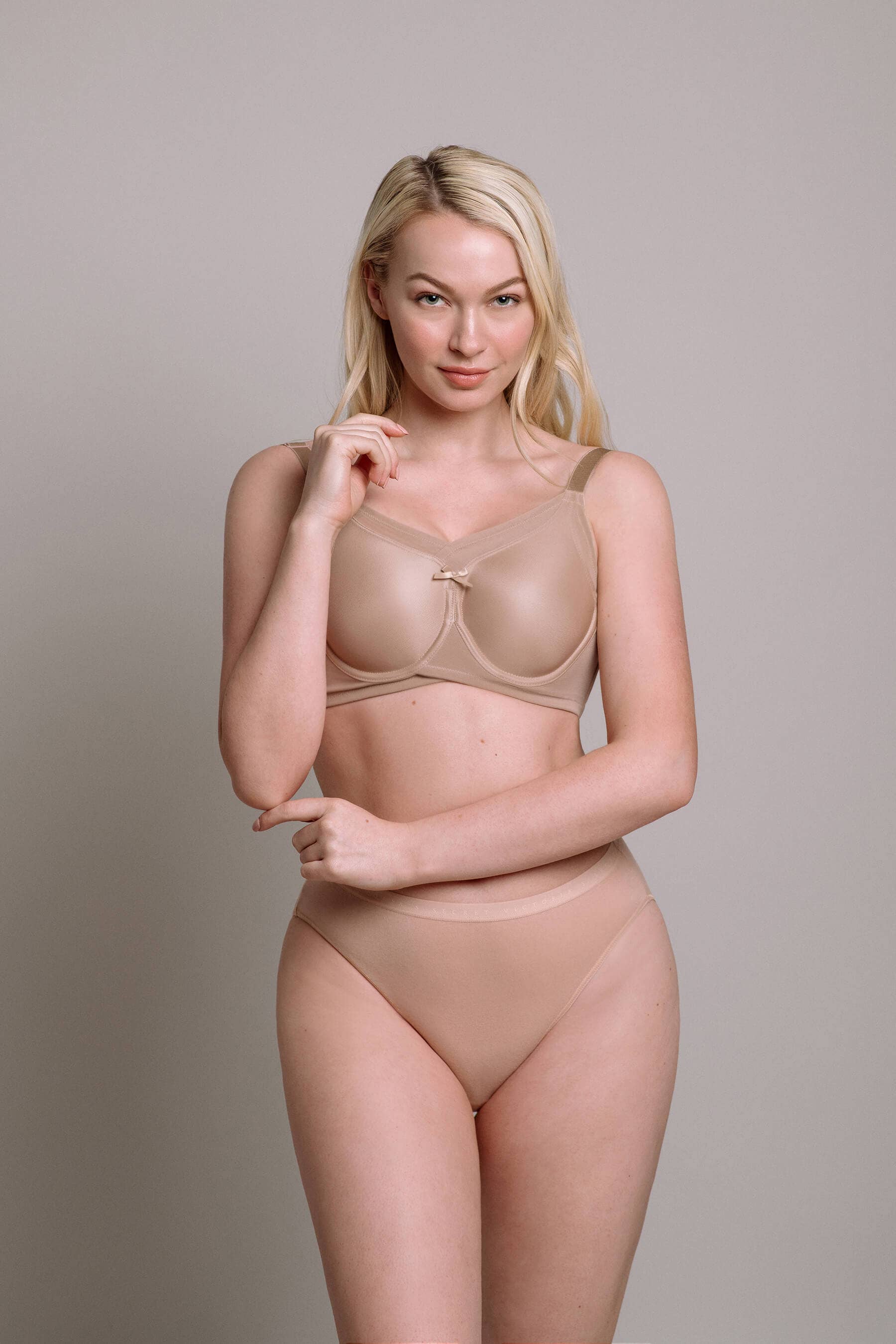 SAND NUDE  Audrey Full Coverage Minimizer Bra for wholesale on Faire1