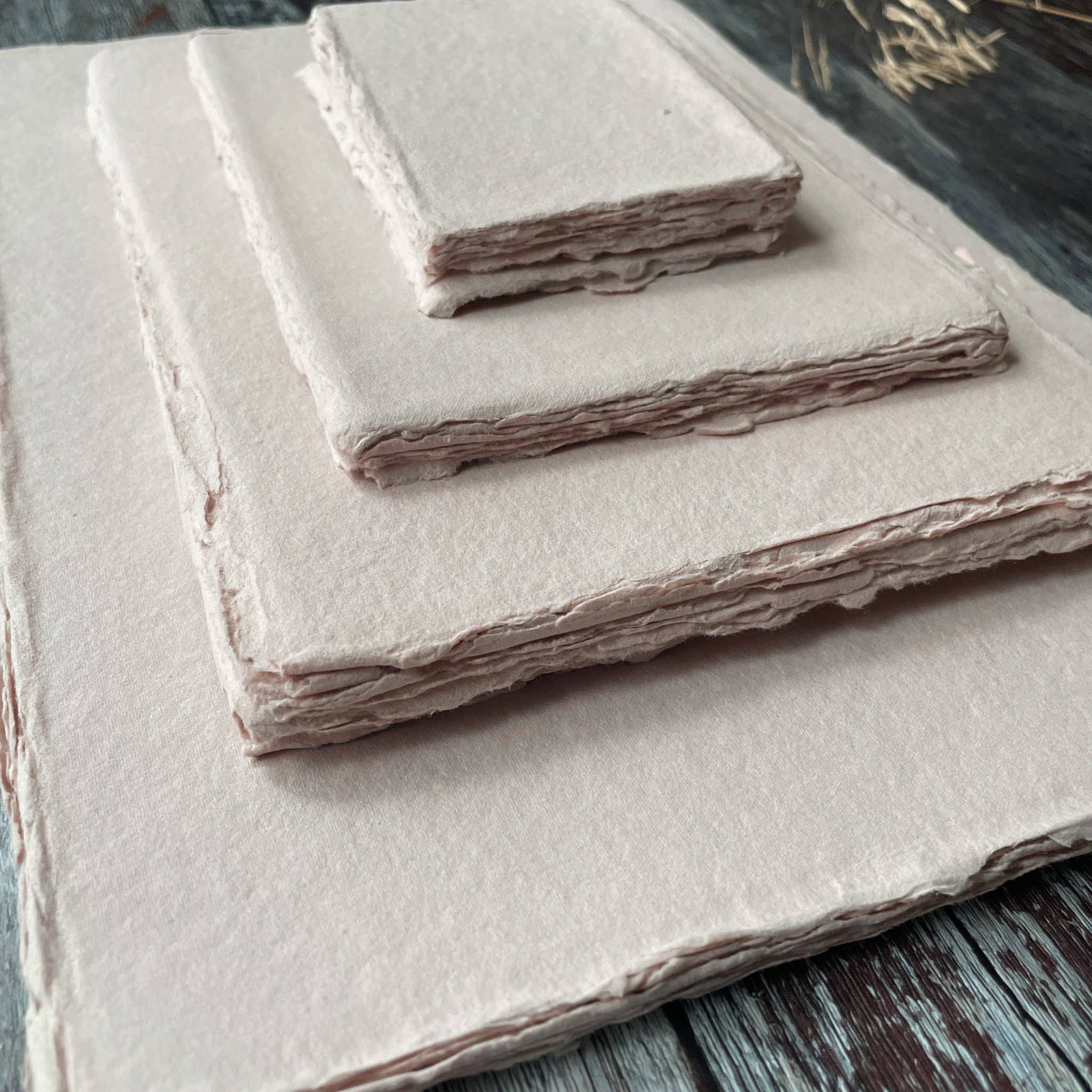 The Natural Paper Company - Wholesale Painting Paper - Blush Handmade Paper | Pack of 5 | Recycled Cotton Rag Paper7