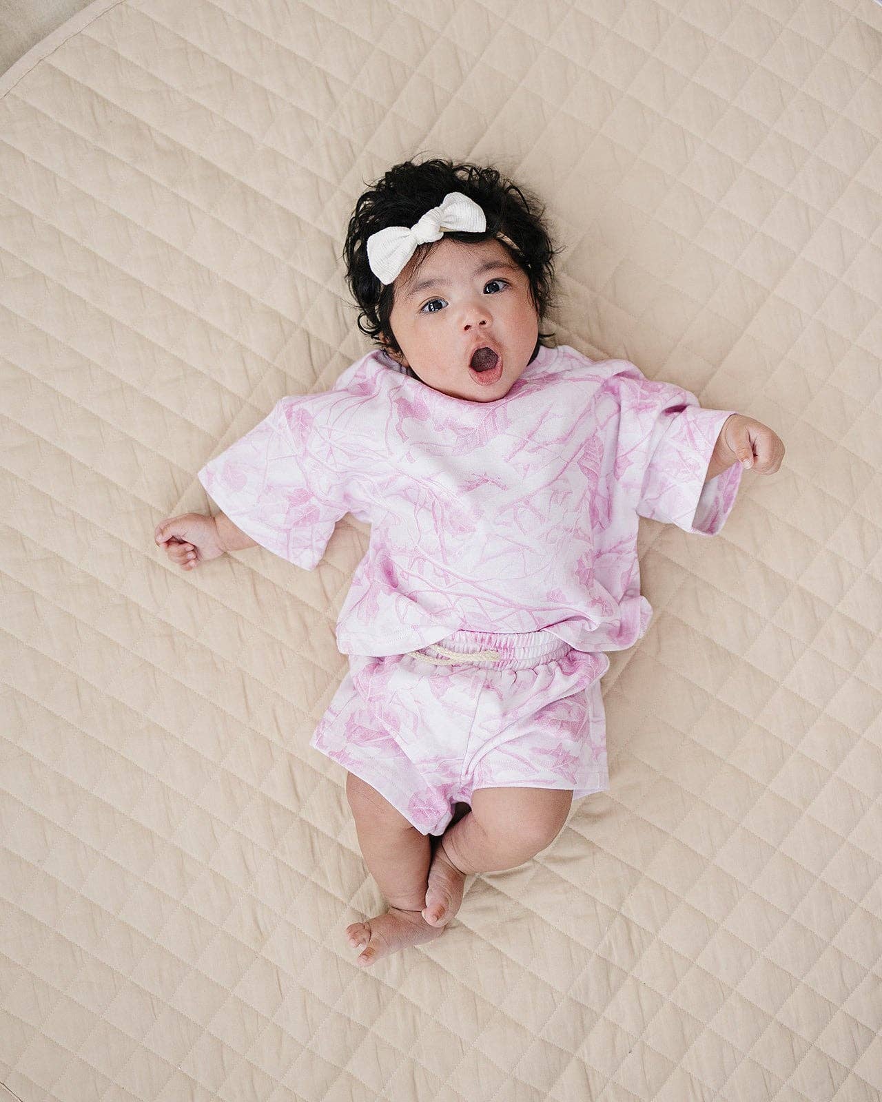 Lucky Panda Kids - Wholesale Top & Short Set - Kids - Shorts Set | Pink Camo1