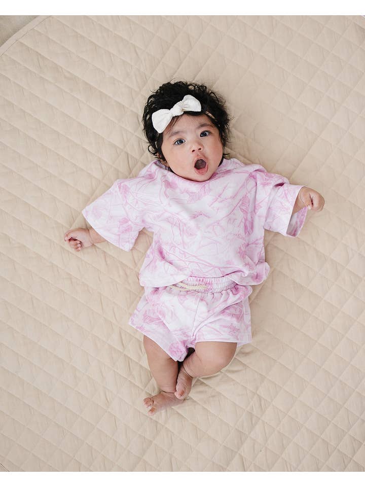 Lucky Panda Kids - Wholesale Top & Short Set - Kids - Shorts Set | Pink Camo1