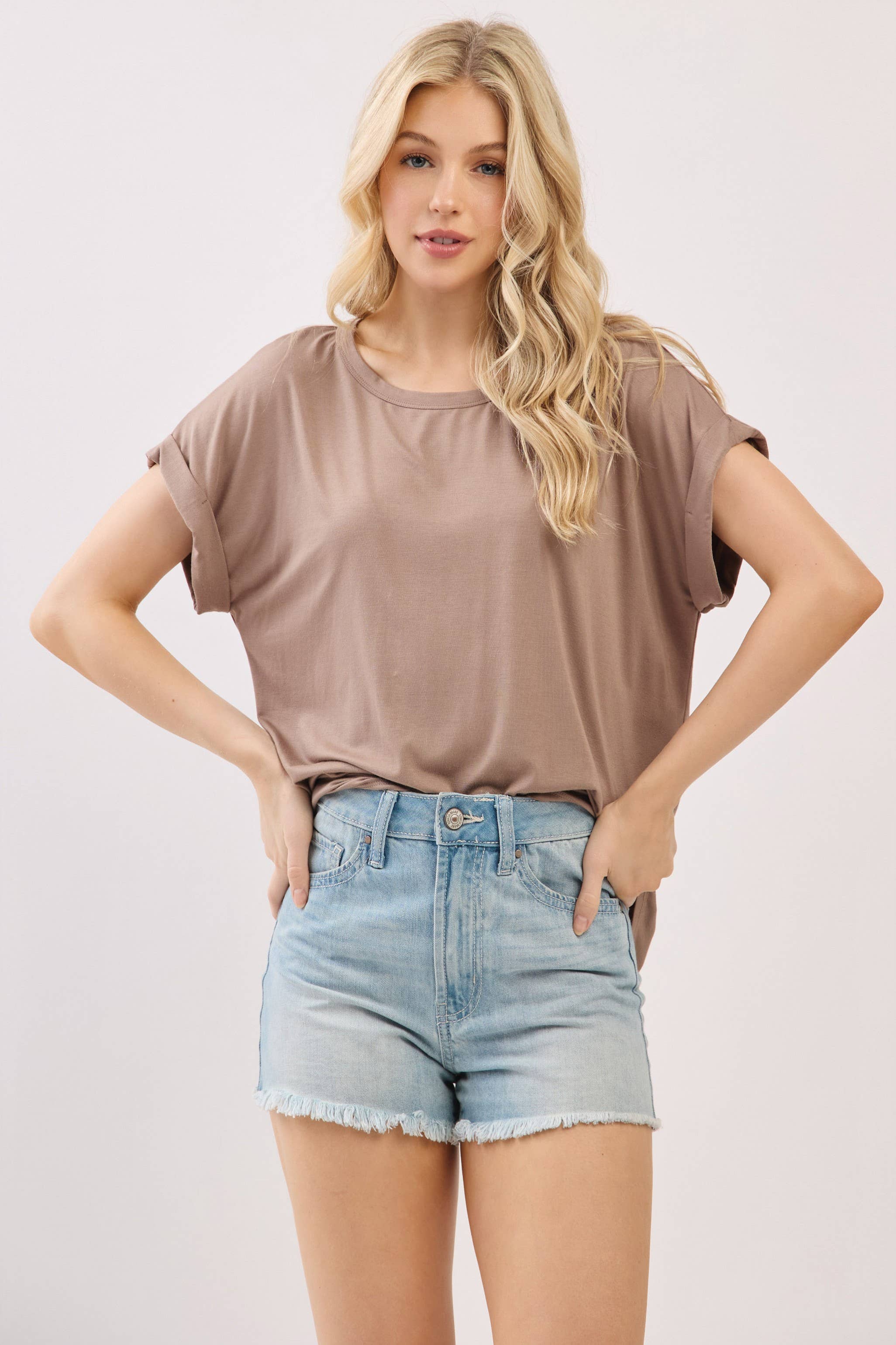 Final Touch - Vendita all'ingrosso Top in maglia - Donna - Top Girocollo in Modal Rayon - T3104852