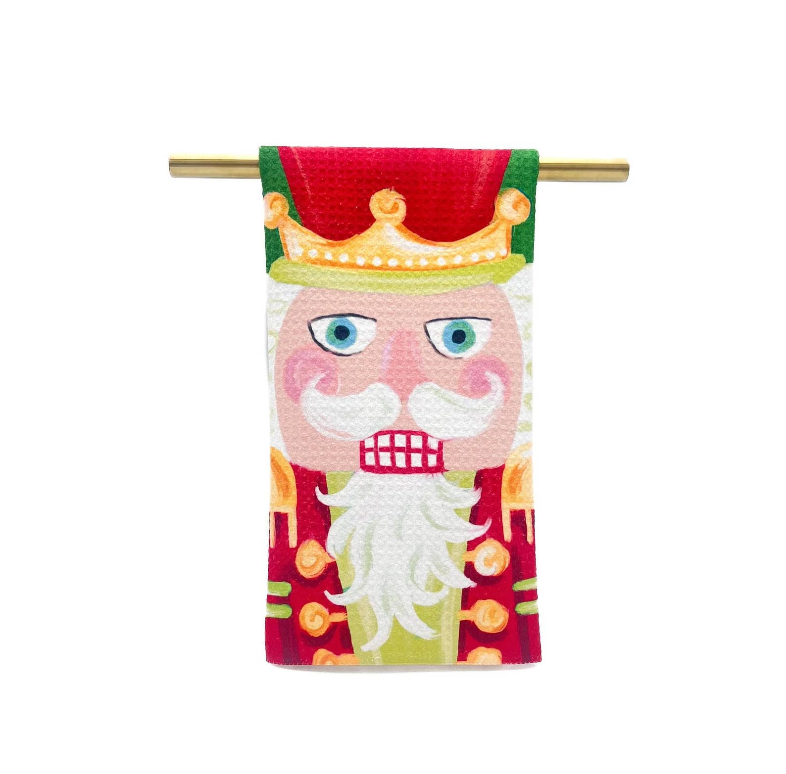 Rachel Brooks Design, LLC - Wholesale Tea Towel - Classic Mr. Nutcracker Tea Towel - Christmas Hand Towel