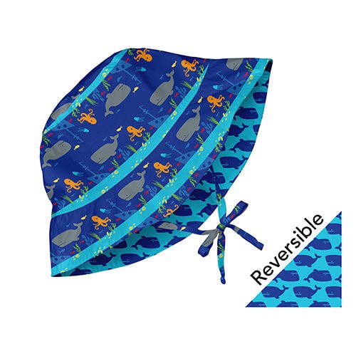 For Baby and Up - Green Sprouts - Wholesale Sun hat – Kids - Mix and Match Reversible Bucket Sun Protection Hat - Royal Shipwreck