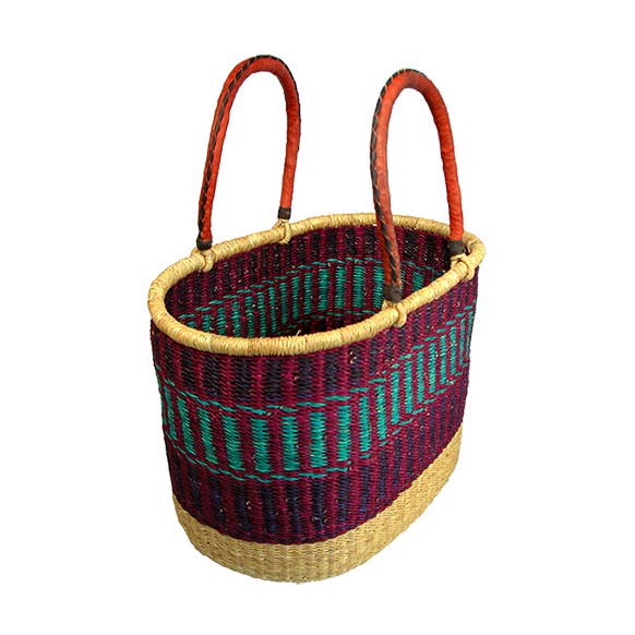 African Bolga Baskets : XL Oval Basket (G-162) for wholesale by African Market Baskets