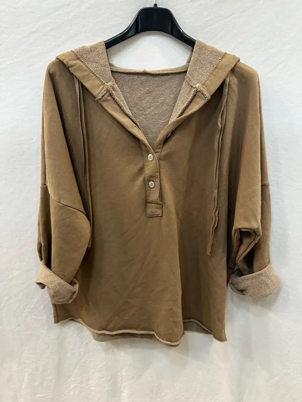 Mimi & Gogo – Hoodie – Mulher por atacado – Sweatshirt com Capuz Abotoamento @83893_SweatEspesso2