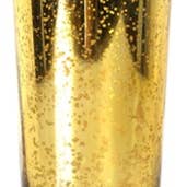 Gold Mercury Glass Wax Gevulde Votief Set van 24 (5 „x 2.5") voor wholesale door S.N.K. Home Decor