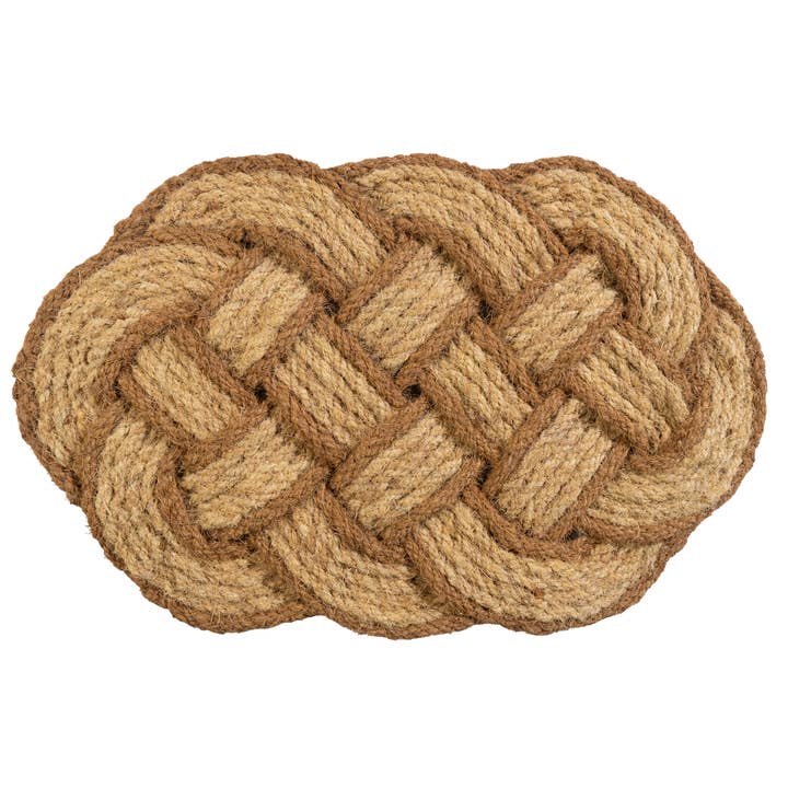 Braided Woven Coconut Fiber Doormat for wholesale by Entryways