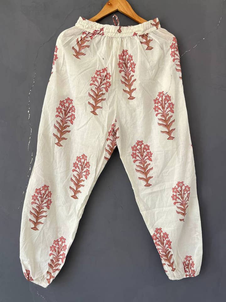Indische Baumwollhose mit Handblockdruck Pyjamahose Damen für den Großhandel von Bhawana Handicrafts
