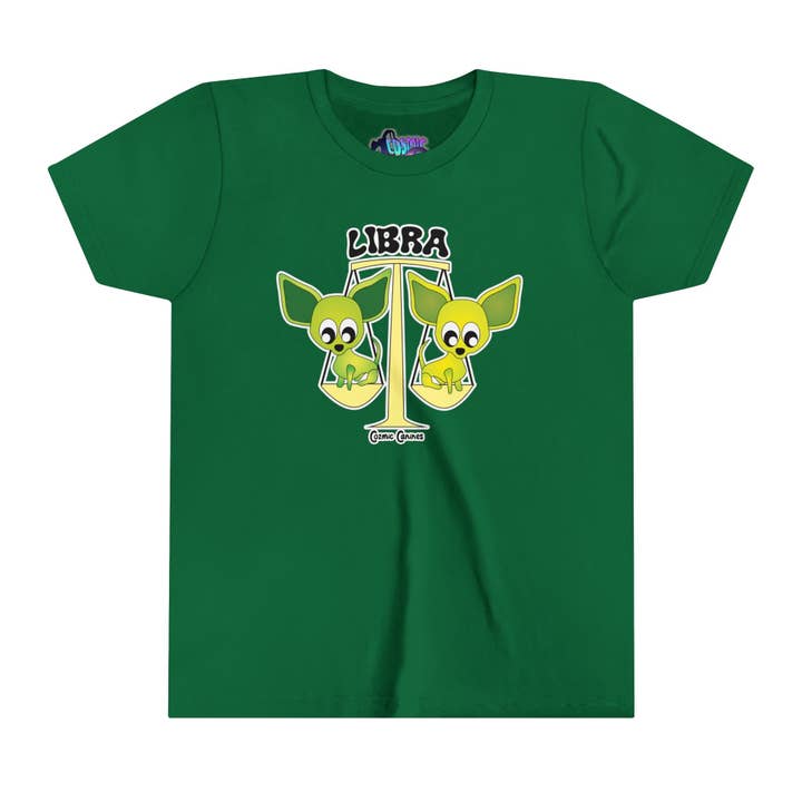 LIBRA Youth Short Sleeve Tee for wholesale by Cozmic Canines