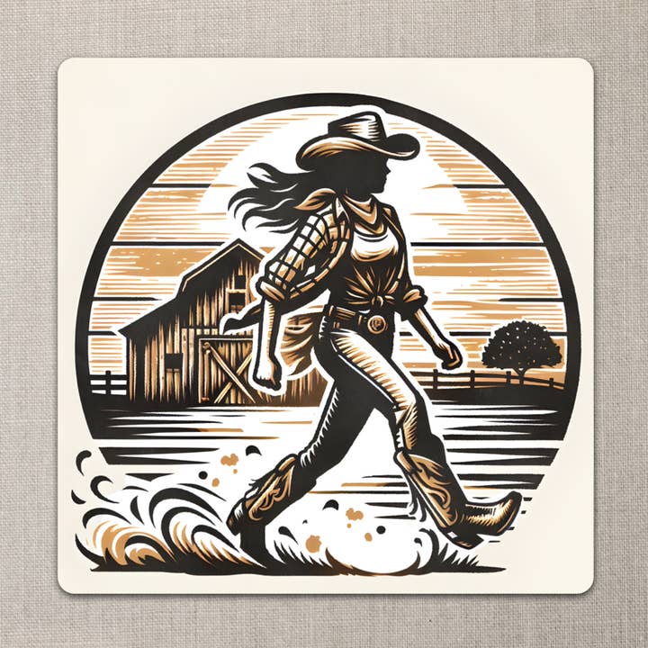 Cowgirl Sticker
for wholesale by Laughing Mule Press