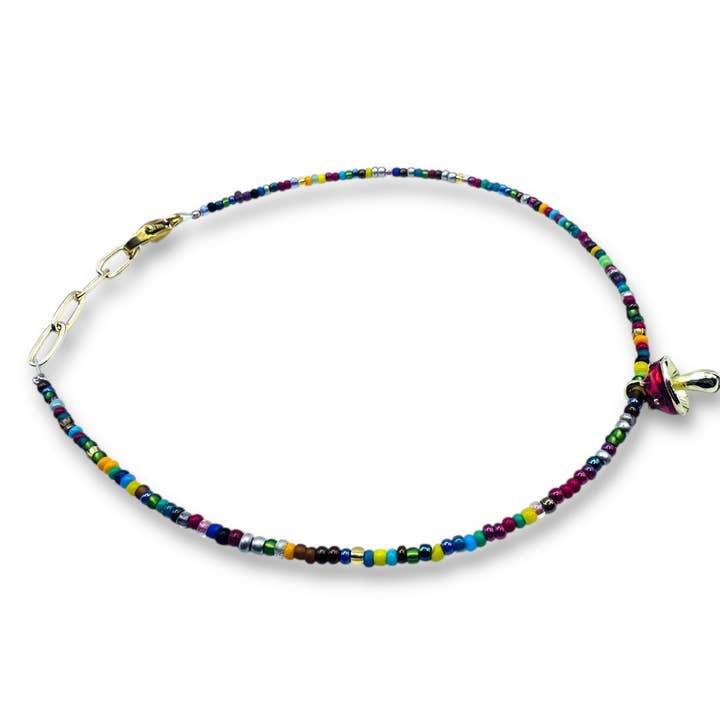 Chevillière à champignons perlés pour la vente par Janine’s Jewelry Design