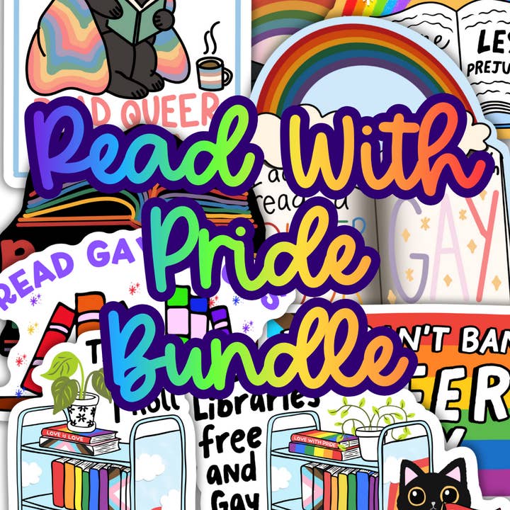 Read with Pride Sticker Bundle for wholesale by Sprinkles Studios