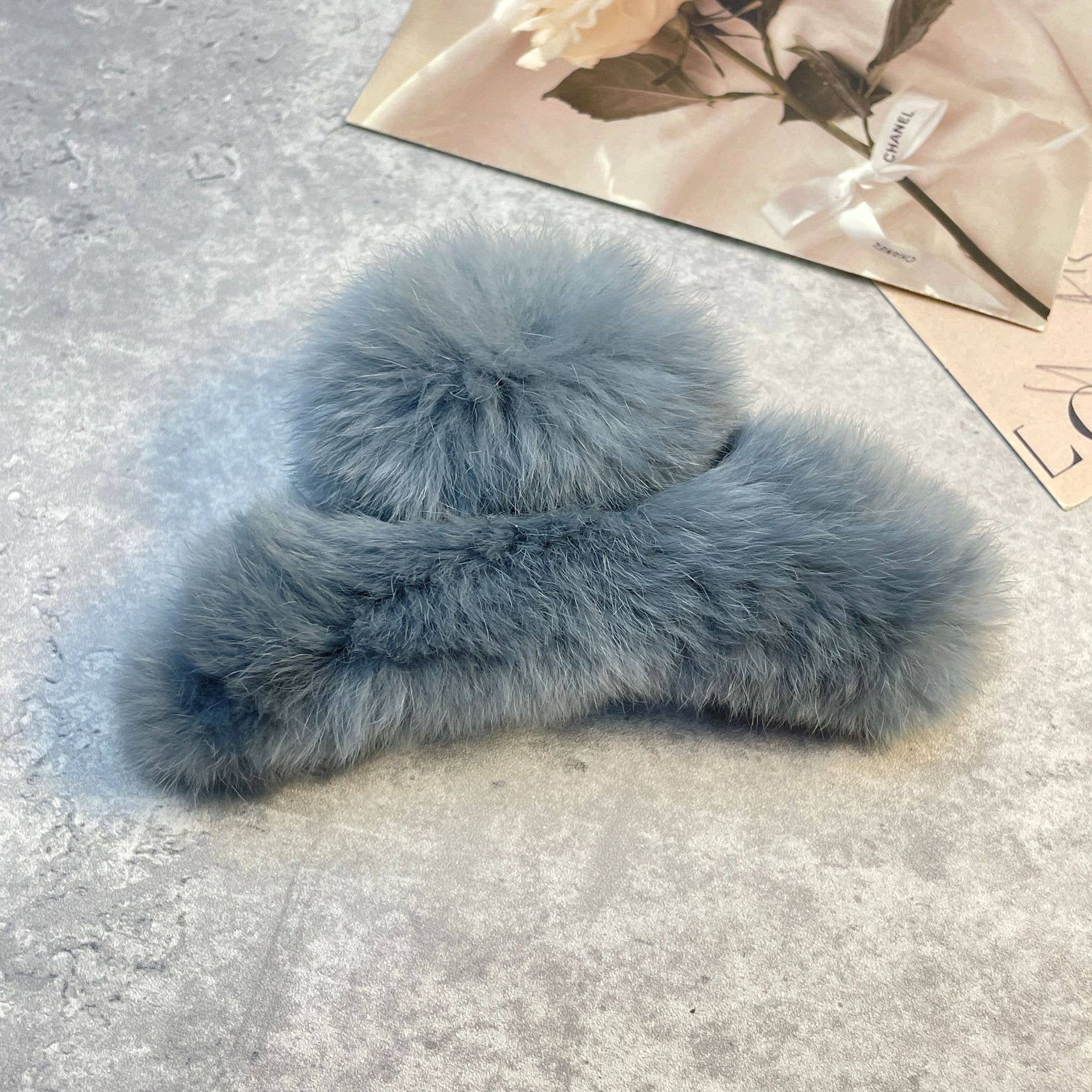 ACCITY - Wholesale Hair Clip - Women's - Rex Rabbit Fur Claws - Elegant Mixed Color Clips_CWASC15912