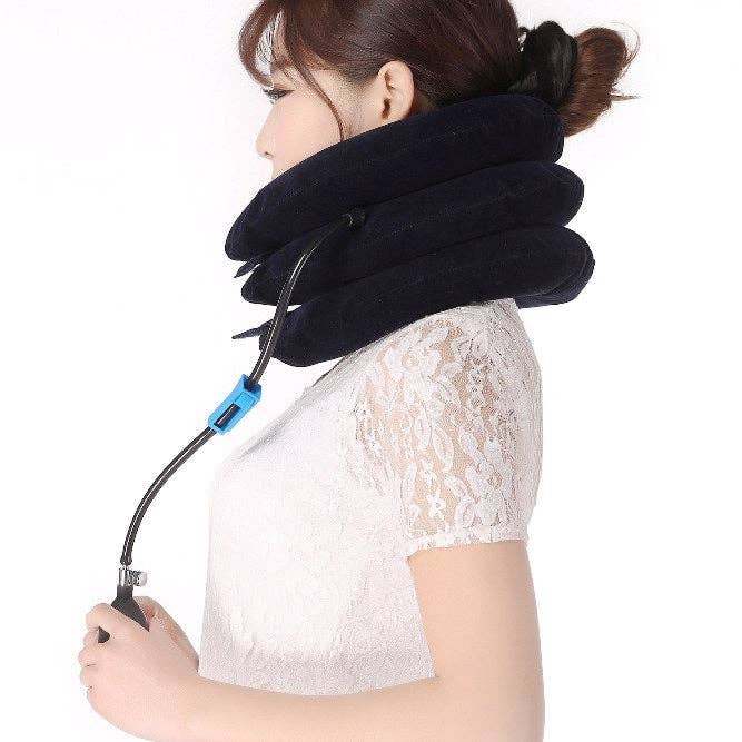 Mix Match Colors Adjustable Neck Traction Device for Instant Neck Pain Relief for wholesale on Faire3
