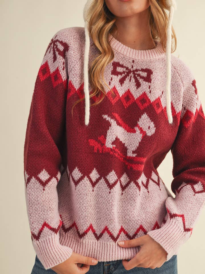 &MERCI - Wholesale Knit Sweater - Women's - DOG MOTIF SWEATER PULLOVER MSW1122212